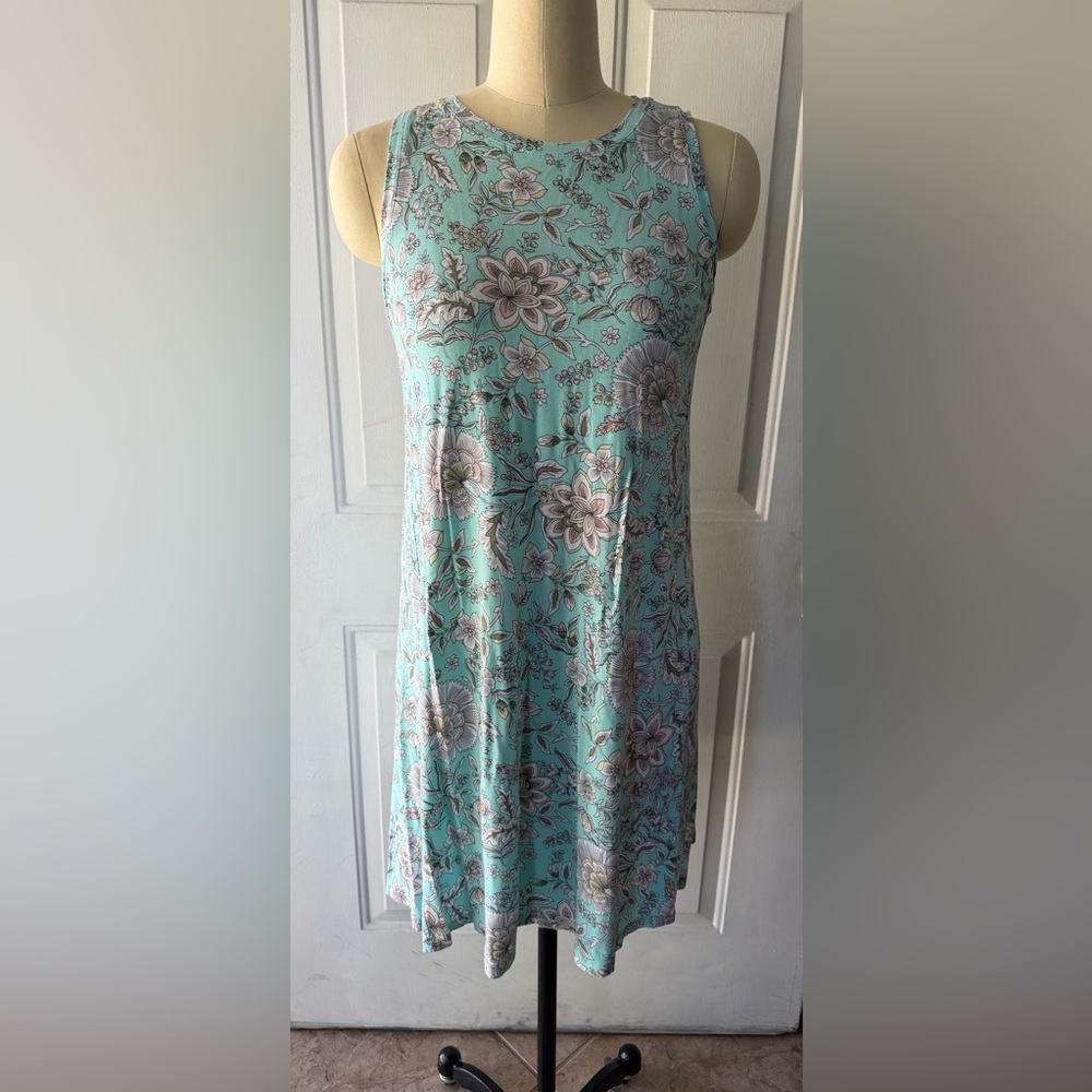 LOFT Floral Sleeveless Knit Dress